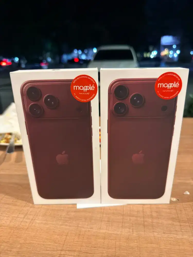 iPhone 18 PM Segel 512 GB Warna Burgundy
