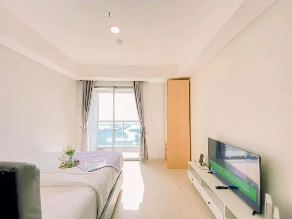 Dijual Cepat Apartment Goldcoast - Studio 29m2, Sea View, Full Furnished.