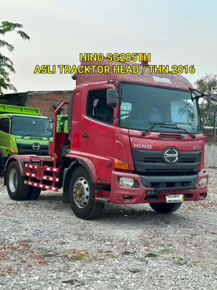 HINO SG285TH ASLI TRACKTOR HEAD 6 RODA ORSINEL CAT READY SIAP JALAN