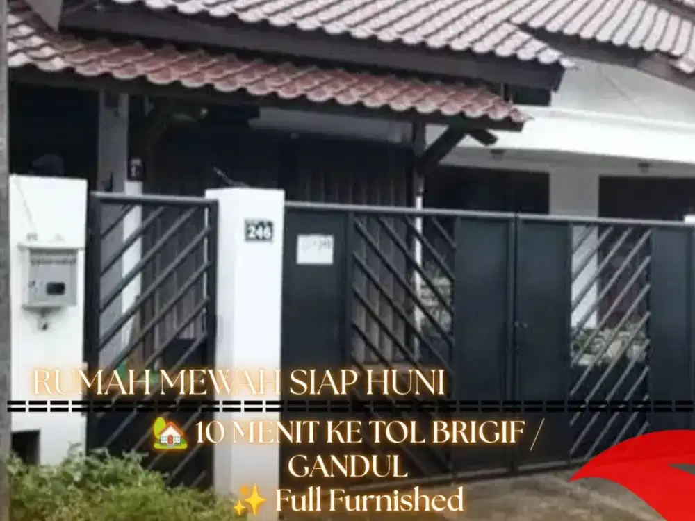 Dijual Rumah Mewah Full Furnished dan Siap Huni – Dekat Tol Brigif/Gandul
