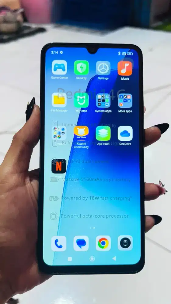Redmi 14c batangan mulus nominus ram 8/256 
Rp.1400
Lokasi jakbar