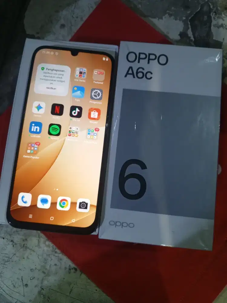 Oppo a6c ram4/64 fulset orian segel nyel nominus