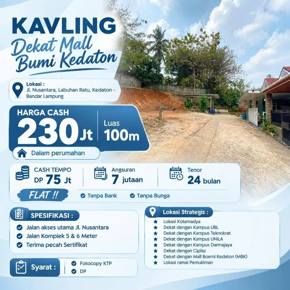 KAVLING STRATEGIS KEDATON