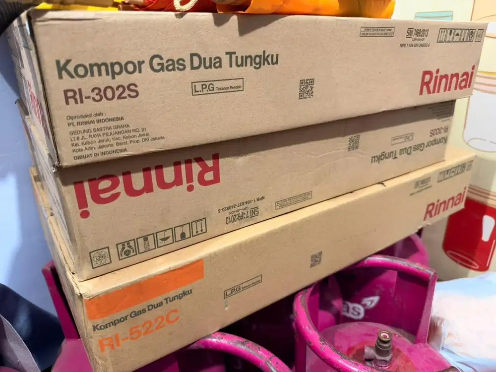 Kompor 2 tungku Rinnai 3 pcs