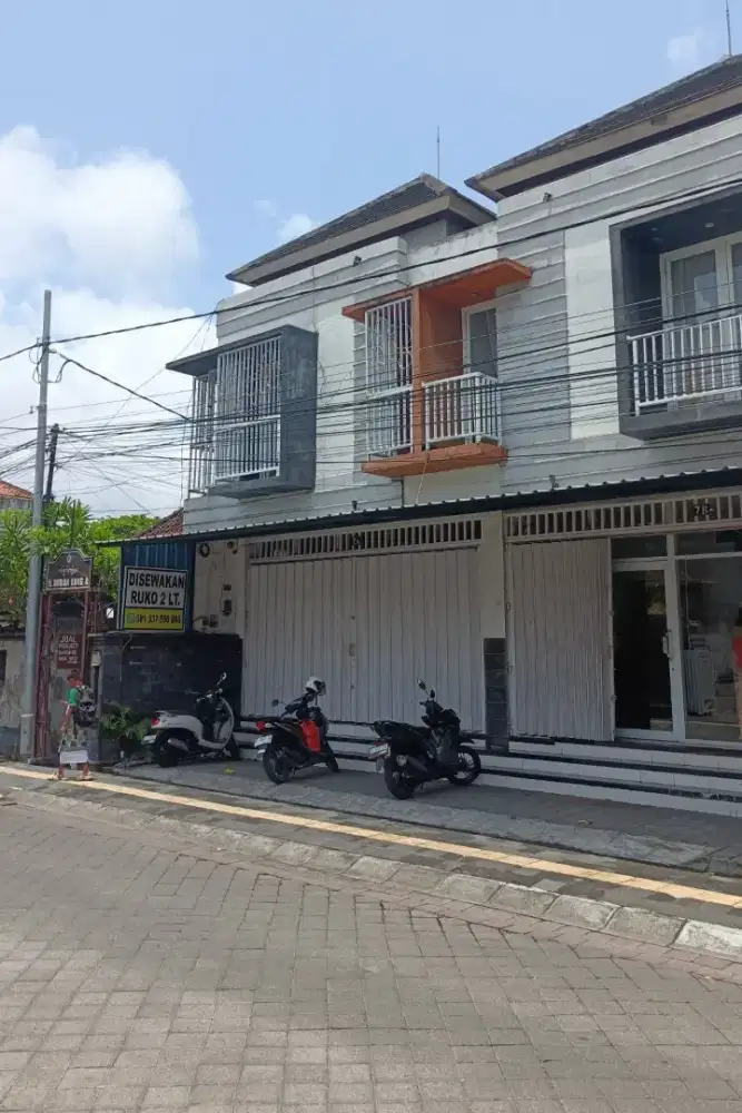 Disewakan 1 unit Ruko lantai dua strategis di pusat Kota Denpasar