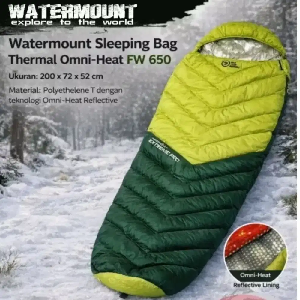 Sleeping bag mumy watermount extrim pro thermal