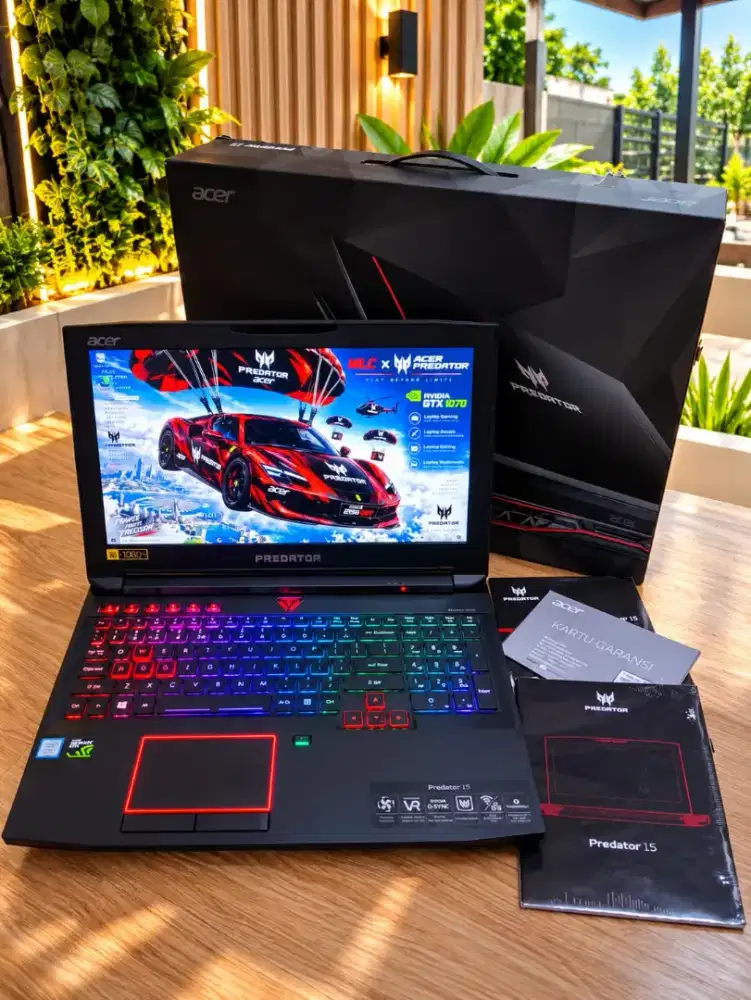 ACER PREDATOR 15 VRX G9-593 RAM 16GB SSD+HDD VGA NVIDIA GTX 1070 8Gb