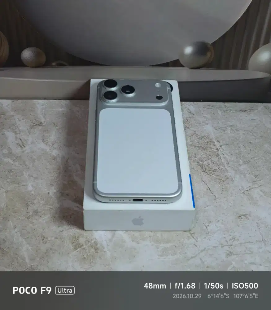 Iphone 17 pro max 256gb silver garansi ibox