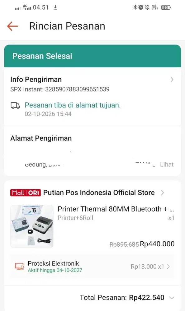 Termal Printer Bluetooth