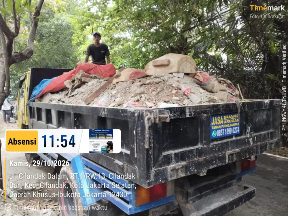 Jasa buang puing dan angkut sampah proyek