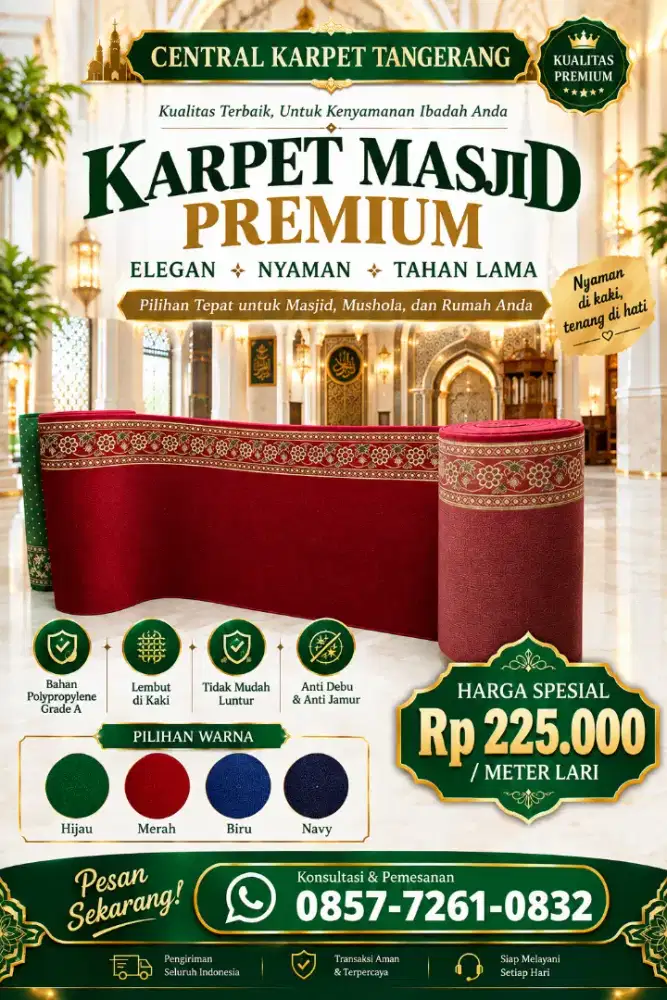 Karpet masjid tebal 11 mm