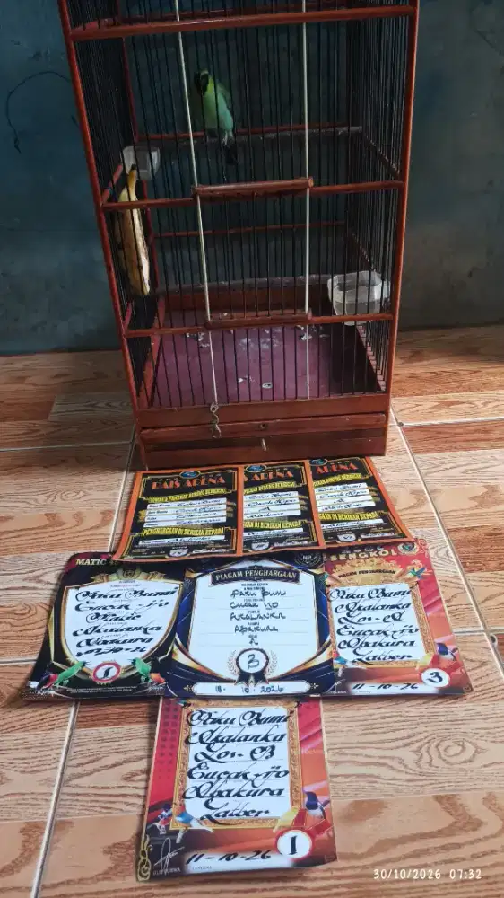 Burung prestasian siap pantau gantangan