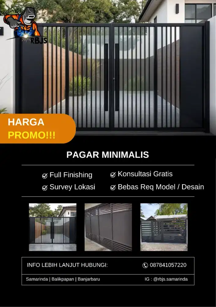 pagar minimalis murah promo