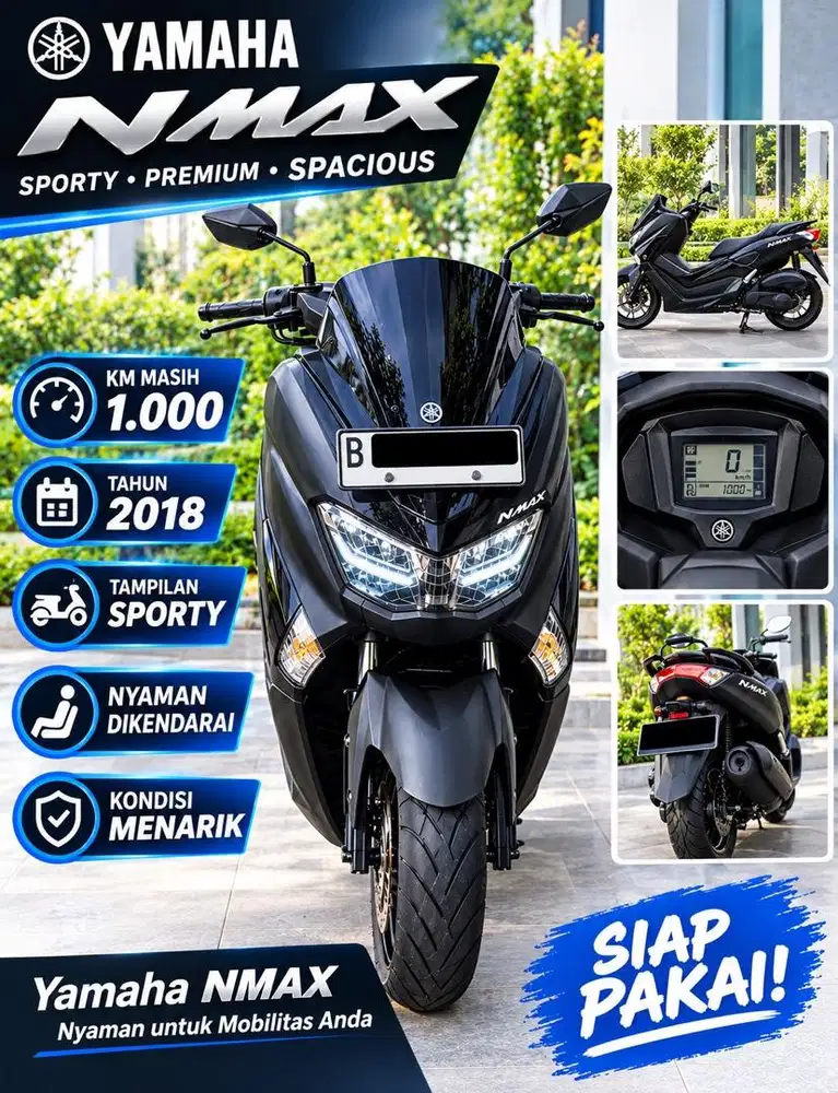 Yamaha Nmax 2018. Km baru 1000