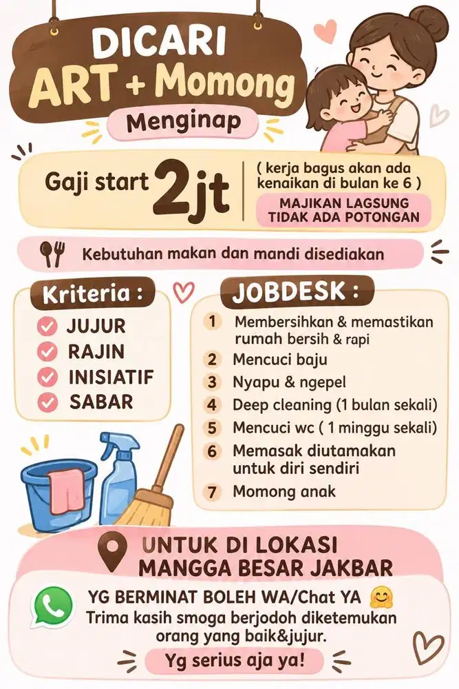 Dicari ART + MOMONG