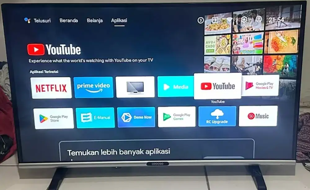 TV LED 32 INC COOCAA ANDROID&DIGITAL NETFLIX/YOUTUBE/VIDEO BAGUS &NRML