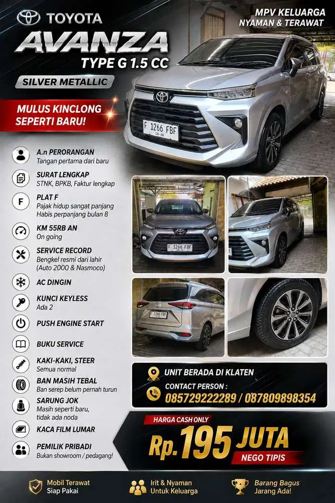 Toyota Avanza 2023 Bensin