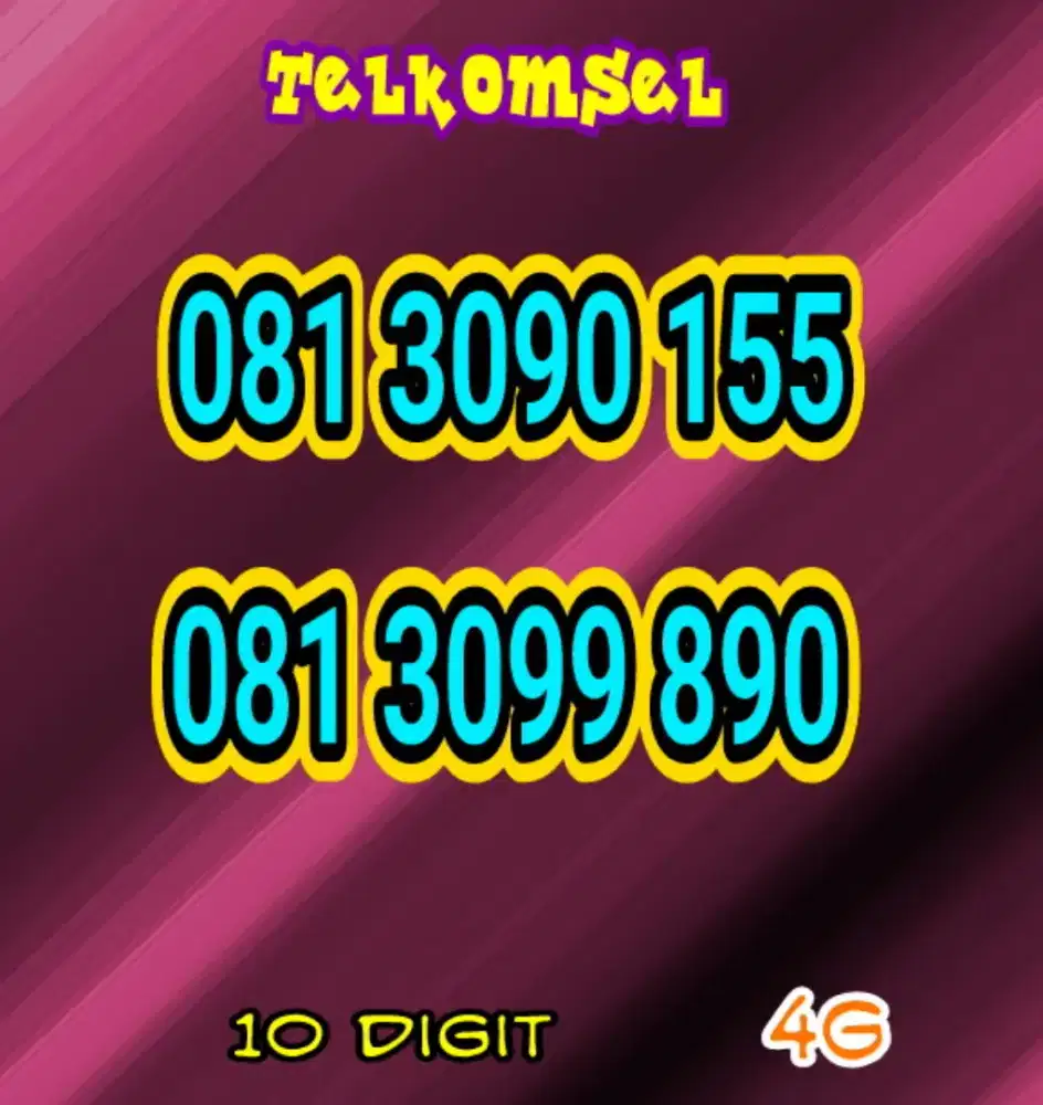 Kartu simpati cantik 10 digit rapi murmer