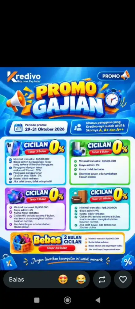 PROMO AKHIR BULAN GAJIAN