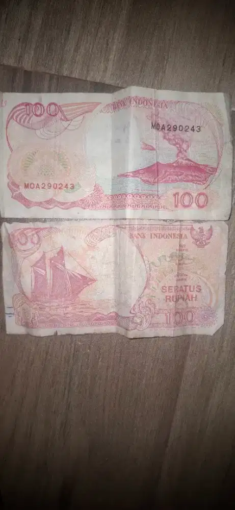 uang rp 100 thn 1992
