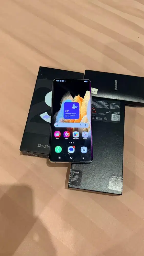 Samsung S21 Ultra Silver 12/256GB SEIN Lengkap