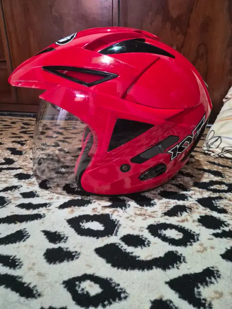 Helm kyt merah babe size m