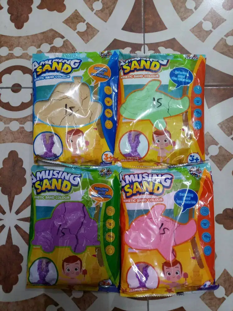 mainan anak pasir kinetik 500gr