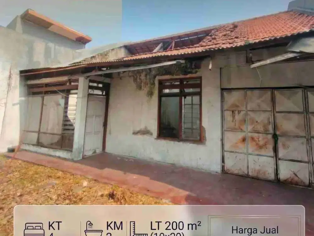 Jual Rumah Hitung Tanah Murah Rungkut Asri Surabaya SHM 1,3 M Nego