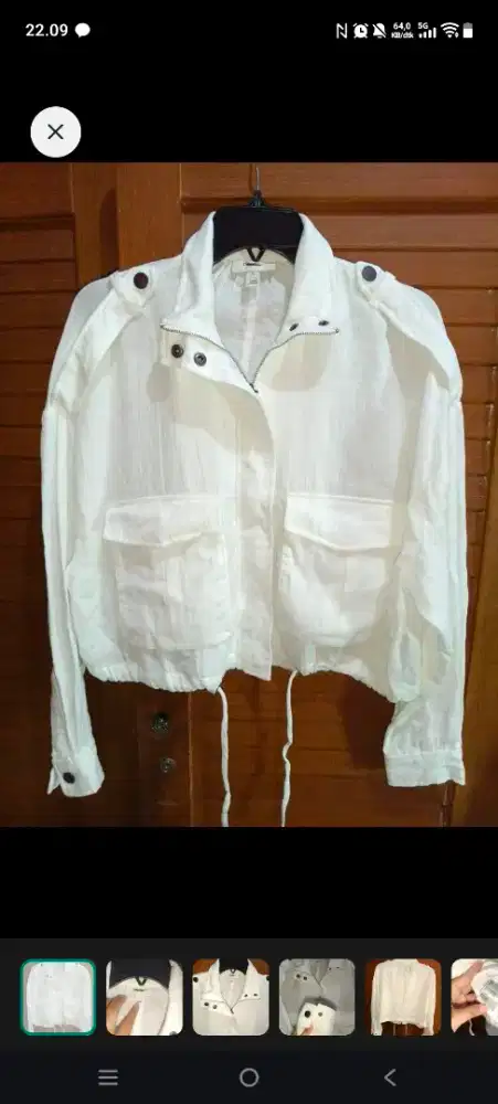 JAKET Putih 34 On