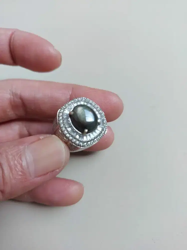 cincin black safir ring 7