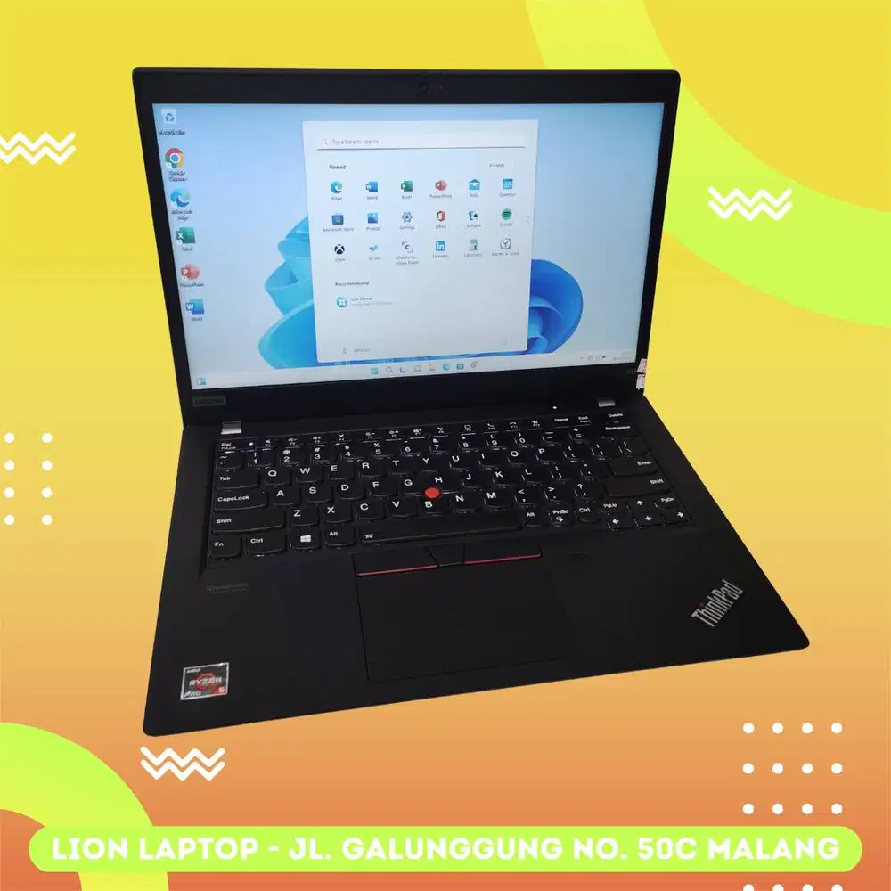 RAM 32GB AMD Ryzen 5 PRO-4650U Lenovo Thinkpad X13 SSD 256GB [30|10]