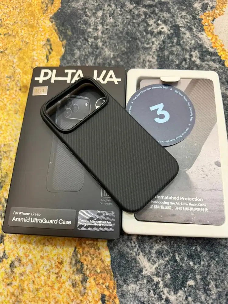 Case iphone 17 PRO Carbon Pitaka Magsafe Aramid UltraGuard Case