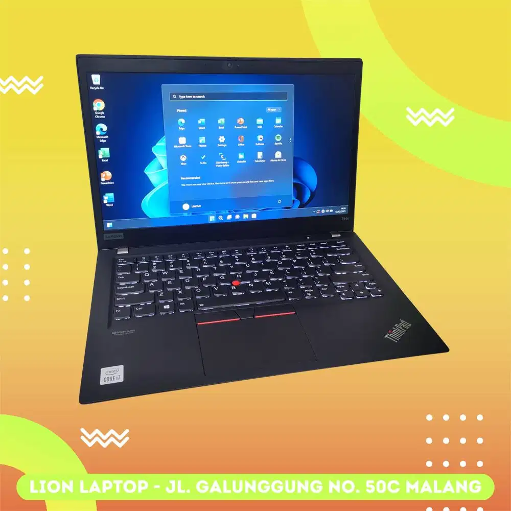 RAM 32GB Core i7 Gen 10 Slim SSD 256GB Lenovo Thinkpad T14S [30|10]
