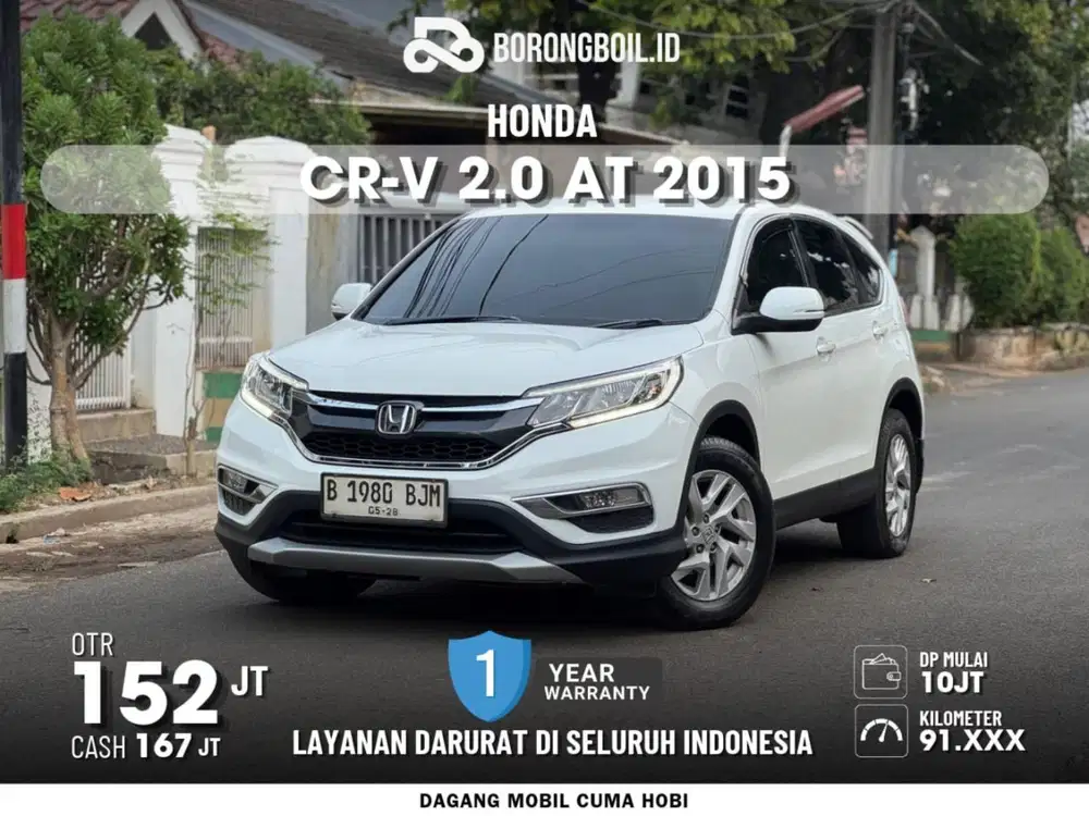 UNIT SIAP PAKAI!! HONDA CR-V 2.0 I-VTEC A/T 2015 PUTIH
