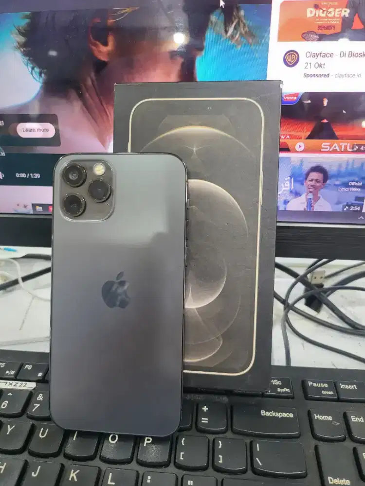Iphone 12 pro 128gb regis sinyal aman