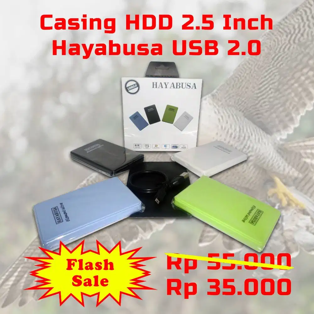Flash Sale - Casing HDD 2.5 Inch Hayabusa USB 2.0