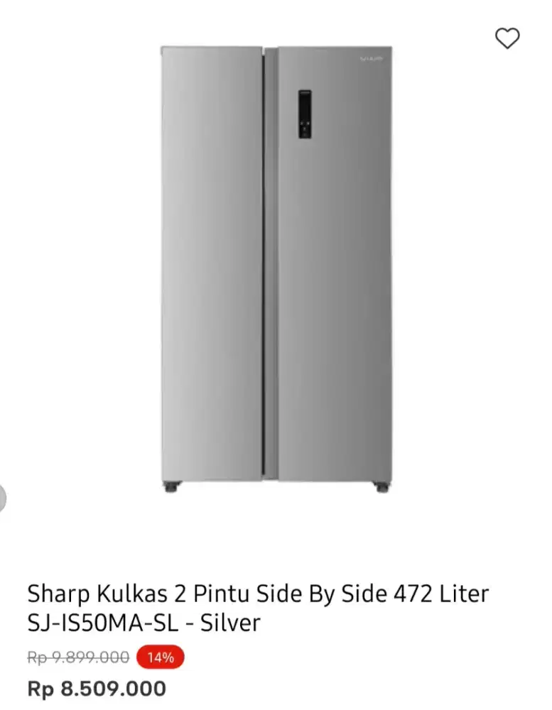 KULKAS SHARP SBS 472LITER