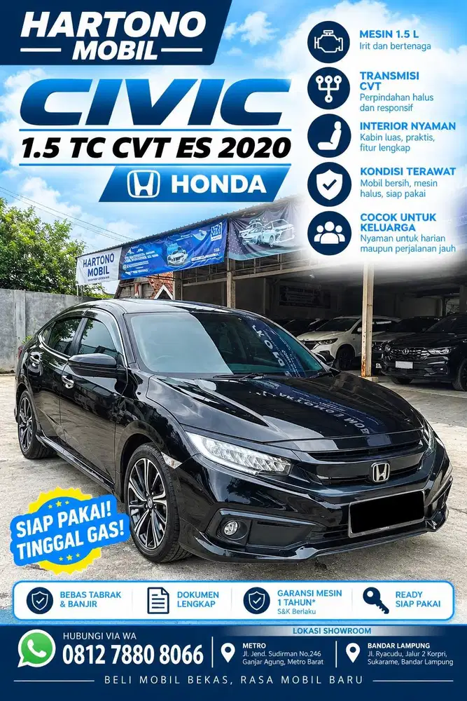 Civic 1.5 TC ES Autometik 2020