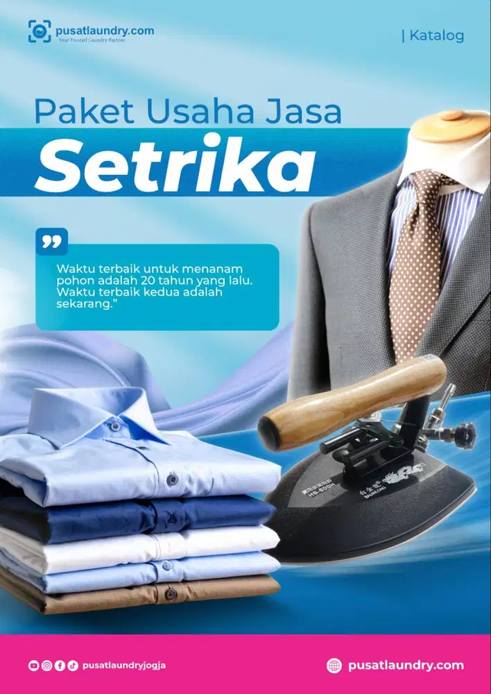 Paket Usaha Jasa Setrika Laundry