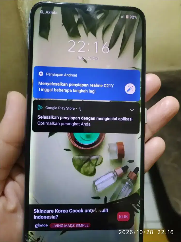 REALME C21Y original MESIN SEGEL belum pernah service RAM 4/64 NORMAL