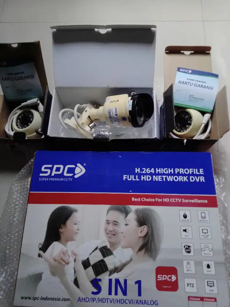 Cctv SPC 3 kamera+DVR komplit murah