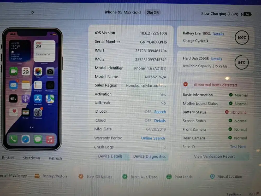 JUAL IPHONE XS MAX 256GB EX IBOX