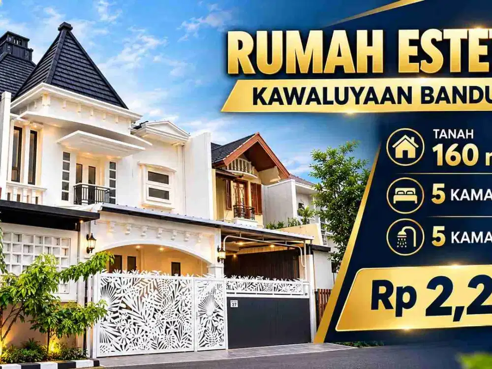 rumah estetik di kawaluyaan bandung bisa kpr