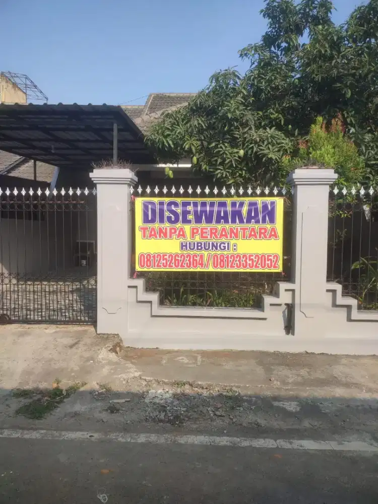 Disewakan rumah tanpa perantara di sawojajar kota malang