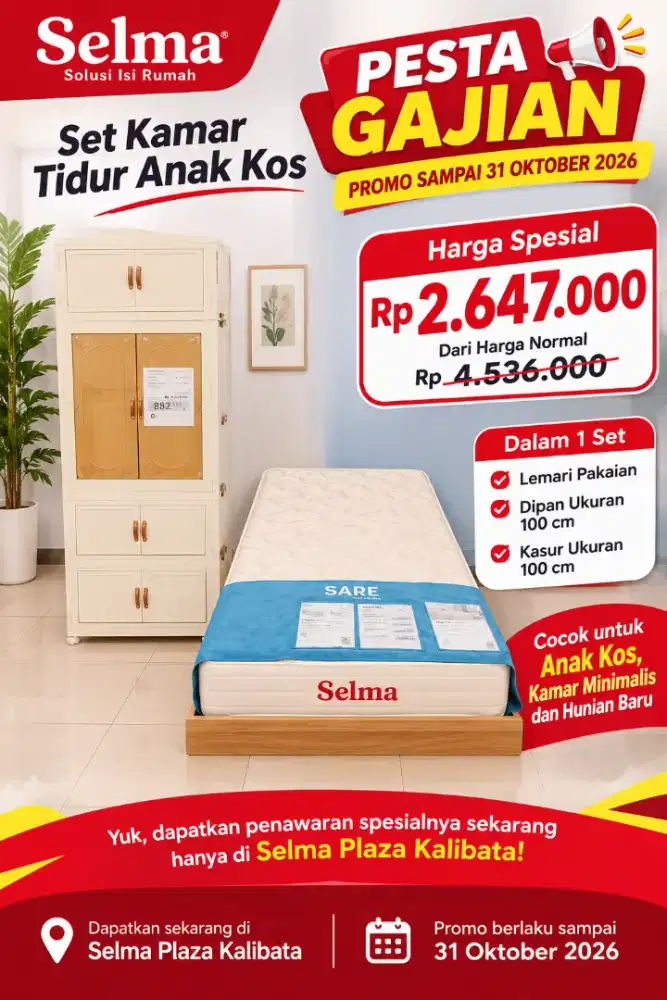 Set kamar kos murah