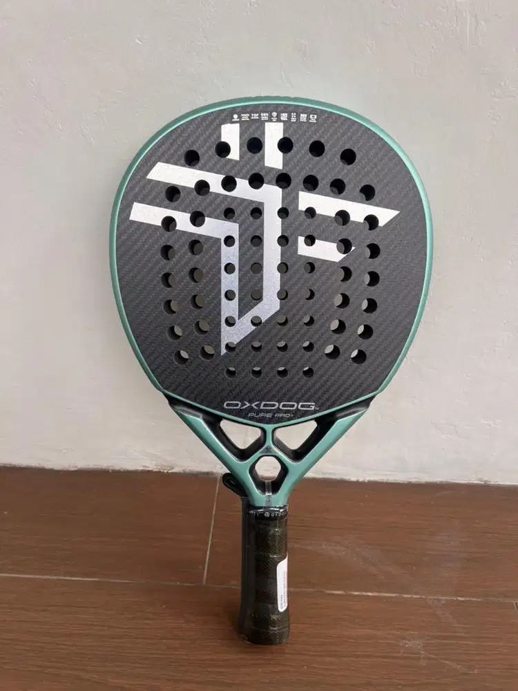 Oxdog Pure Pro+ 2026 Round HES Carbon Original – Raket Padel Baru