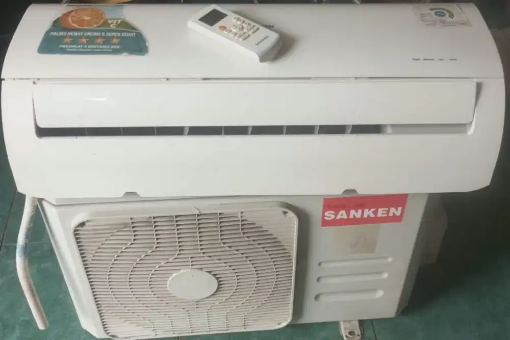 Jual ac sanken 1/2 pk r 410lowatt 350 wat 0 wat 95% ori semu