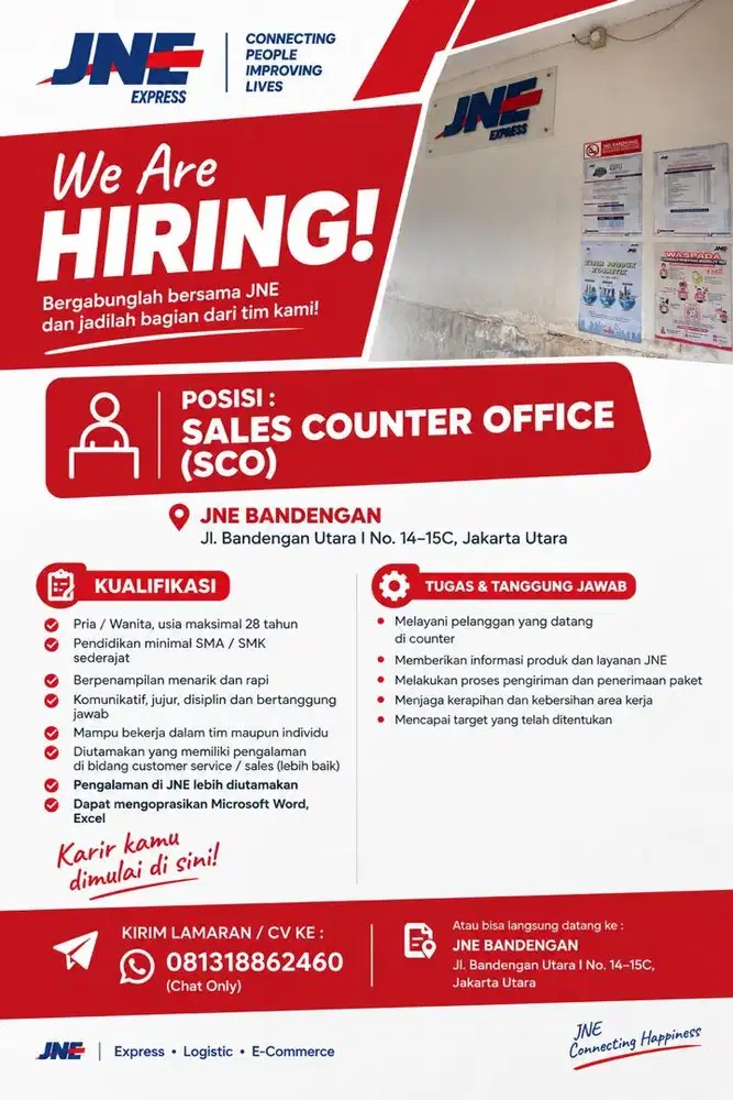 SALES COUNTER OFFICER JNE EXPRESS