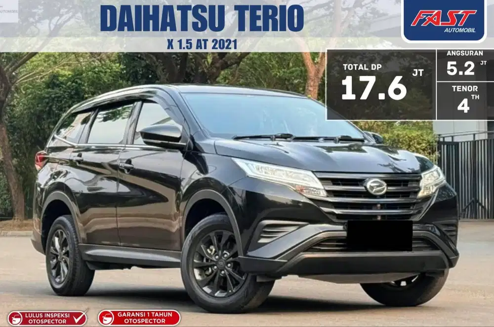 LOW KM38RB DAIHATSU TERIOR X 2021 AT 1.5 PAJAK PANJANG GARANSI 1TH