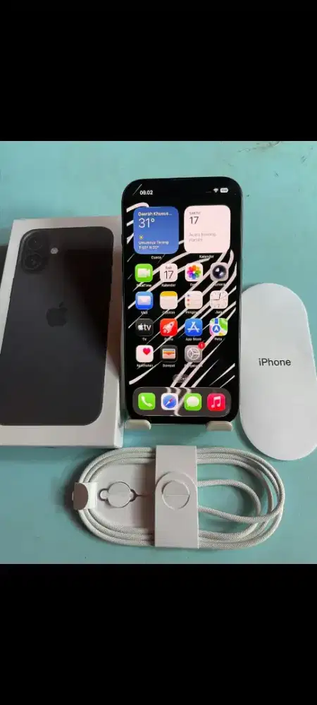 Iphone 16 128gb Black Inter AllOperator Fullset NoMinus